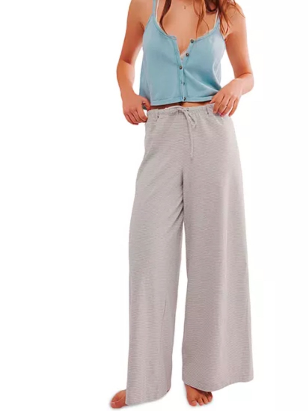 Free People Out and about wide leg lounge pants